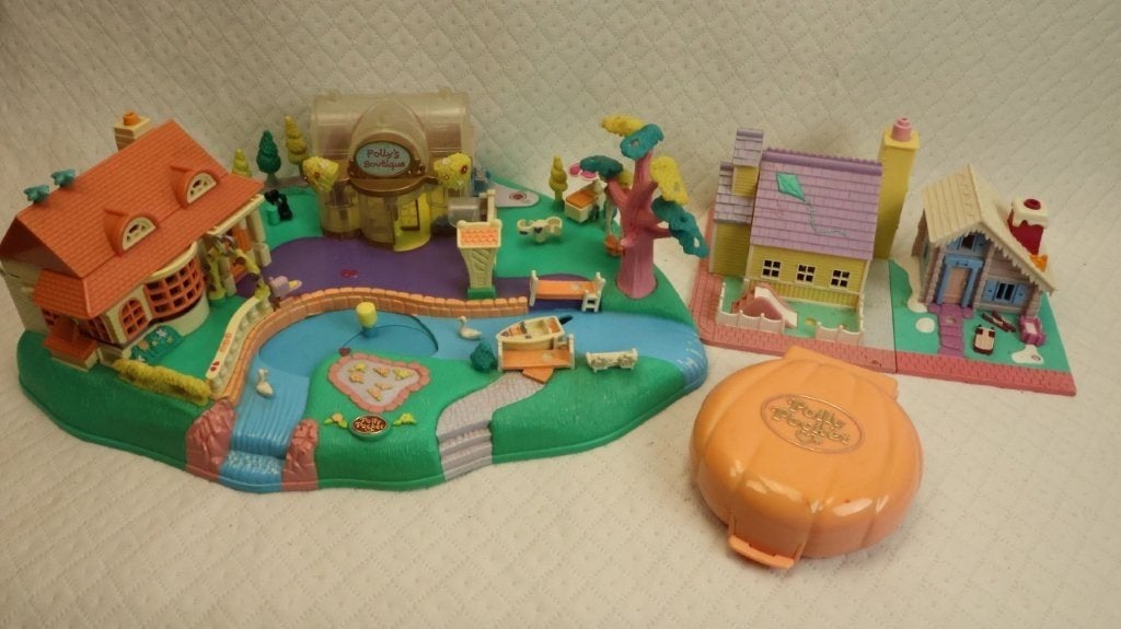 Vintage Polly pocket huisjes, Ophalen of Verzenden, Gebruikt
