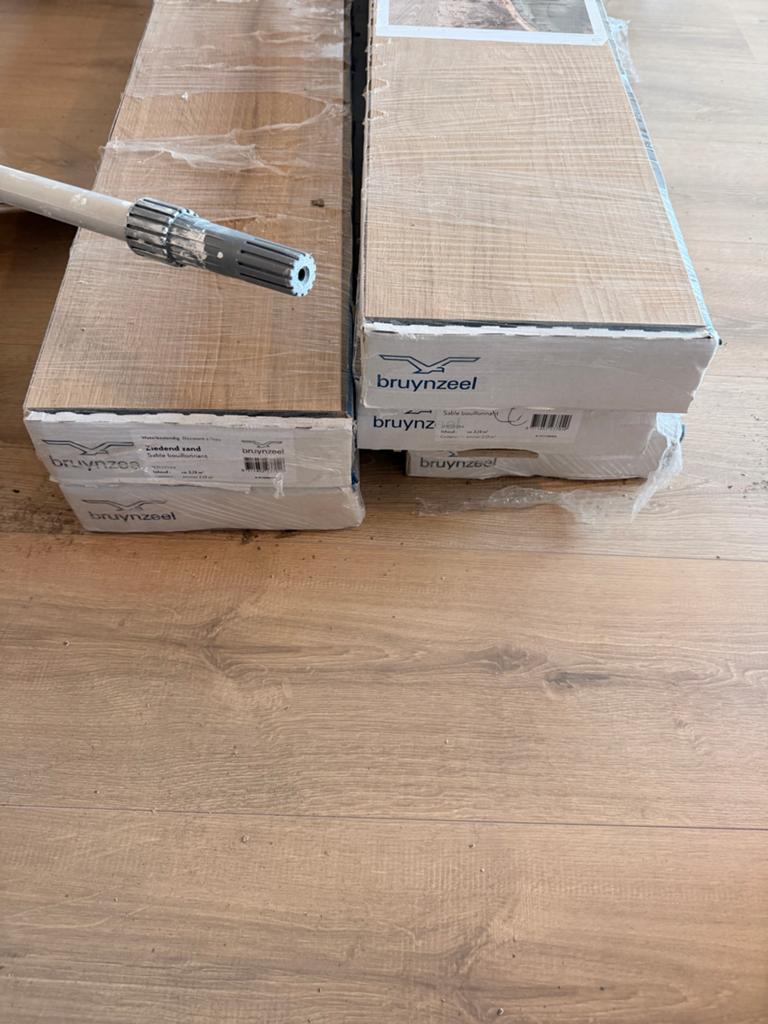5 pakken Bruynzeel laminaat 'Ziedend Zand' - Nieuw, 50 tot 150 cm, Nieuw, Ophalen of Verzenden, 10 m² of meer