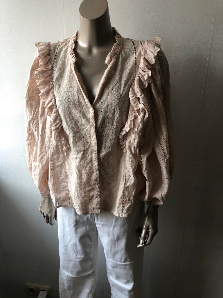 BLOUSE YAS ZALM KLEUR M KATOEN, Ophalen of Verzenden, Zo goed als nieuw