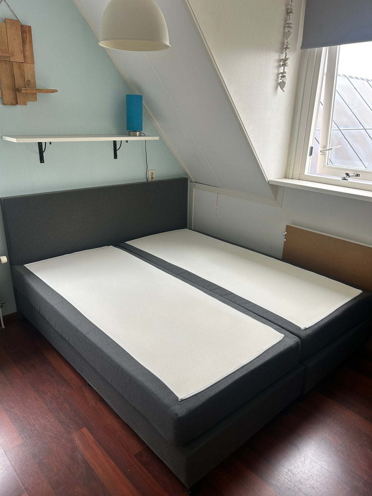 Bed/Boxspring 210x180x102cm, Ophalen, Gebruikt, 210 cm, Tweepersoons