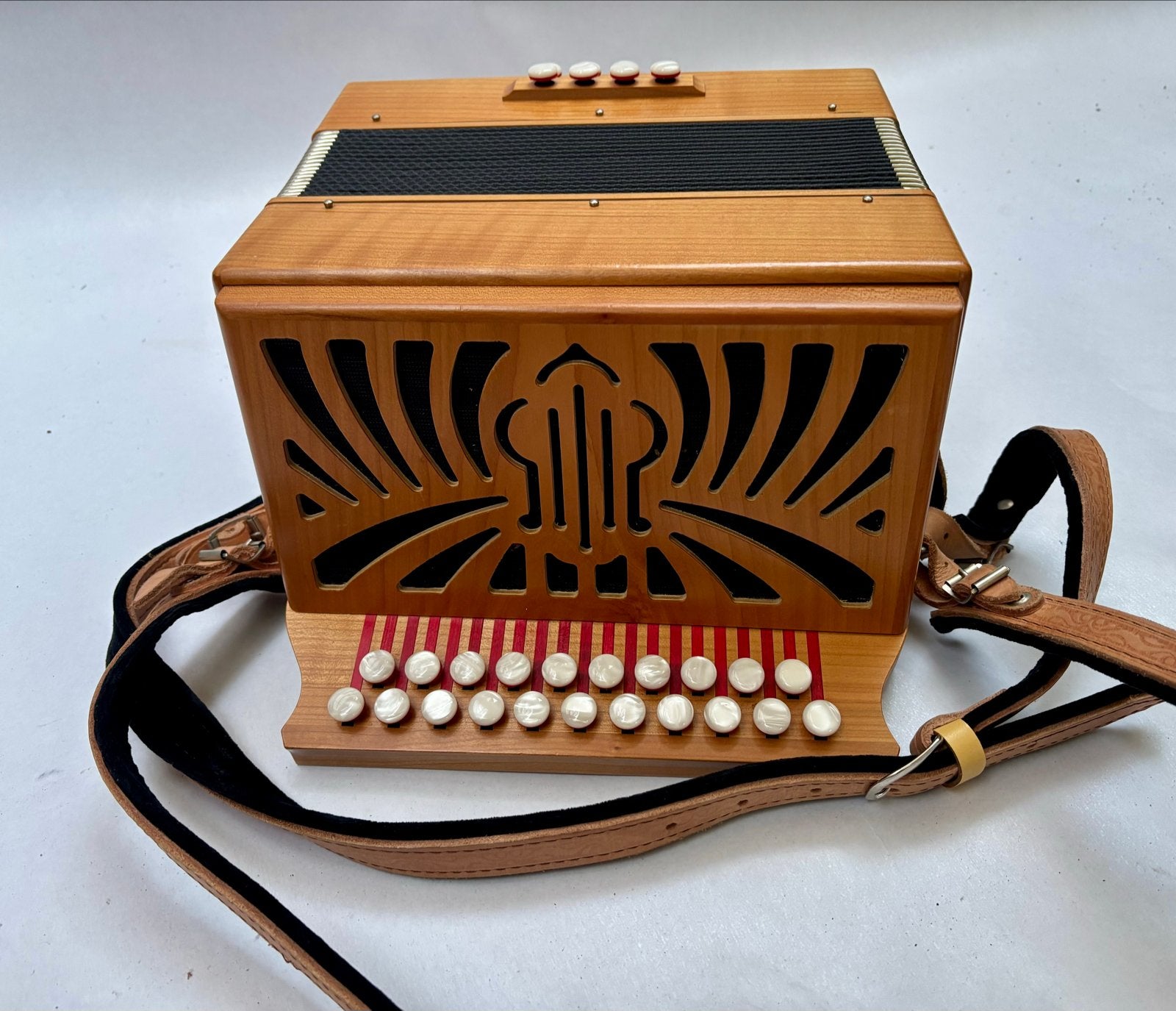 Hohner Accordeon G.C. Made in Germany met koffer, Overige formaten, Ophalen of Verzenden, Zo goed als nieuw, Met koffer