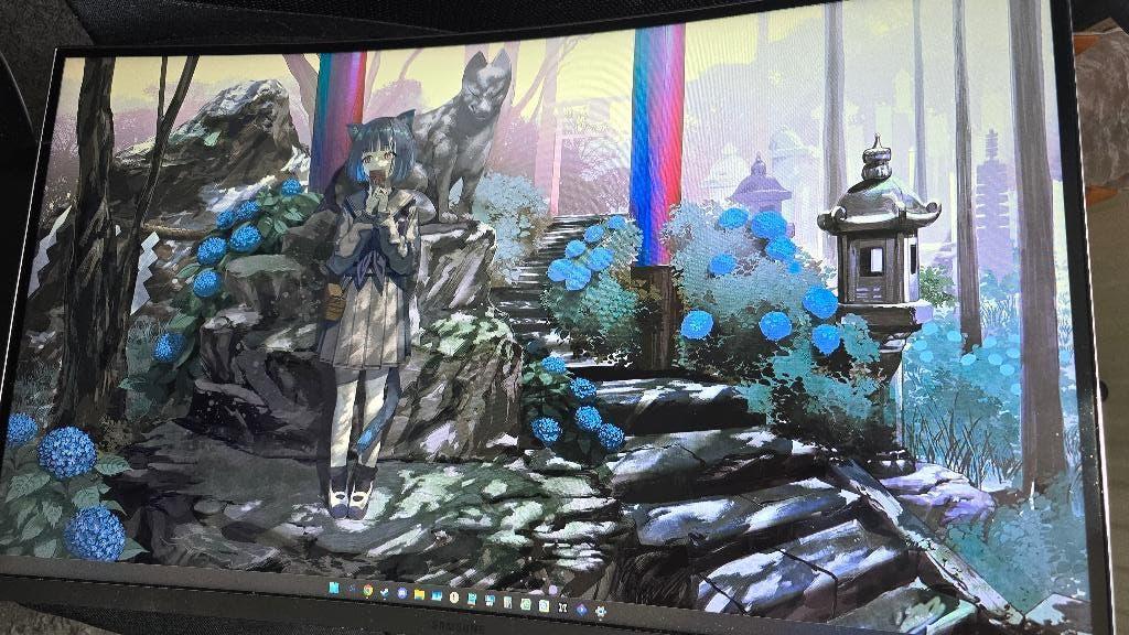 1440p 144hz 27 inch samsung c27jg50qqu Half Defect, Computers en Software, Monitoren, Gebruikt, 101 t/m 150 Hz, DisplayPort, HDMI