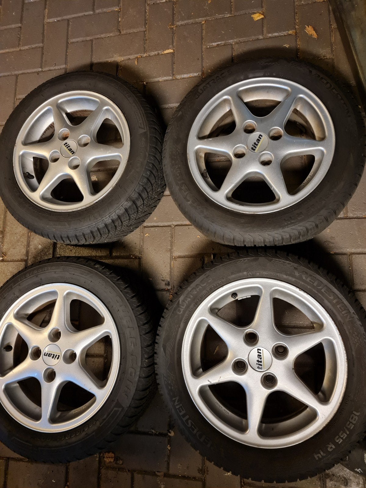 4x108 ford 14" velgen met winterbanden 7mm + mercedes  set, 16 inch, Banden en Velgen, 205 mm, Winterbanden