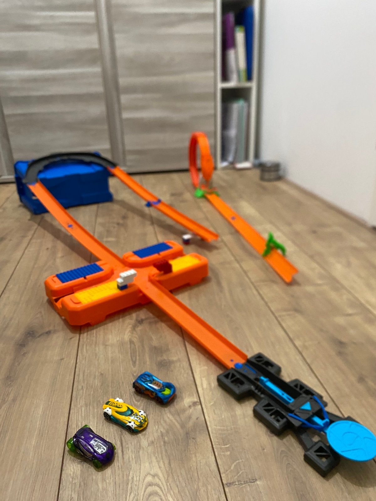 Hotwheels, Ophalen, Racebaan, Zelf te bouwen, Zo goed als nieuw