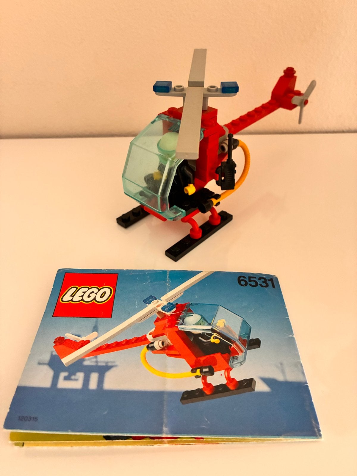 Lego City Helikopter 6531 met minifiguur en instructies, Kinderen en Baby's, Lego, Ophalen of Verzenden, Compleet, Complete set