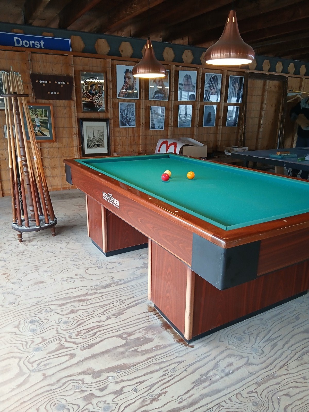 Verhoeven biljart, Ophalen, Biljarttafel