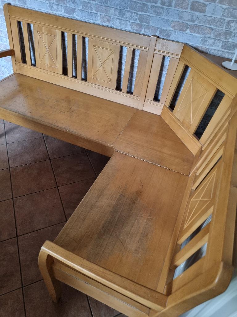 houten eethoek, Ophalen, Gebruikt, Hout, Vier personen
