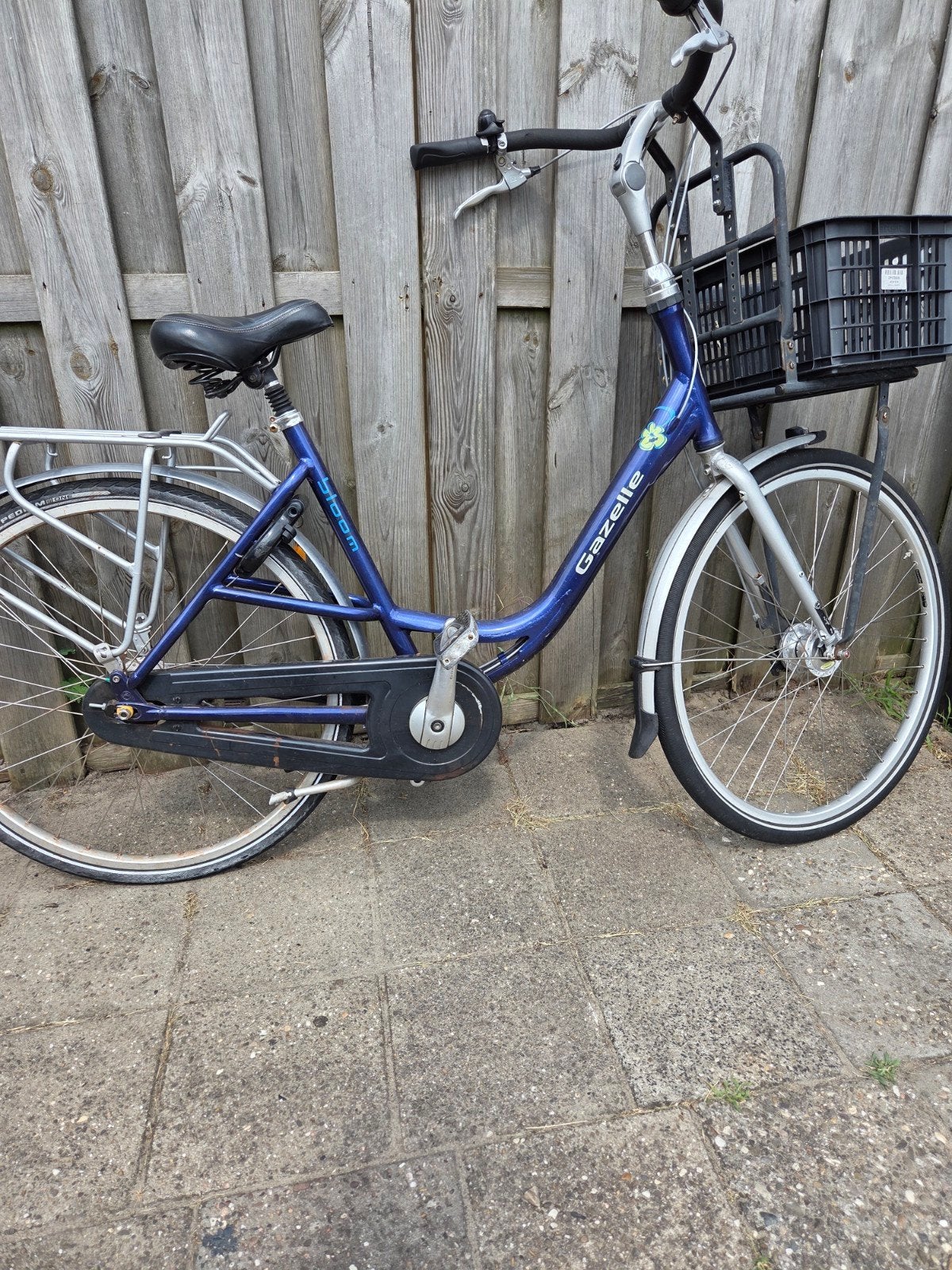 leuke mama fiets, Fietsen en Brommers, Fietsen | Dames | Moederfietsen, Ophalen, Gebruikt, Gazelle, Mandje