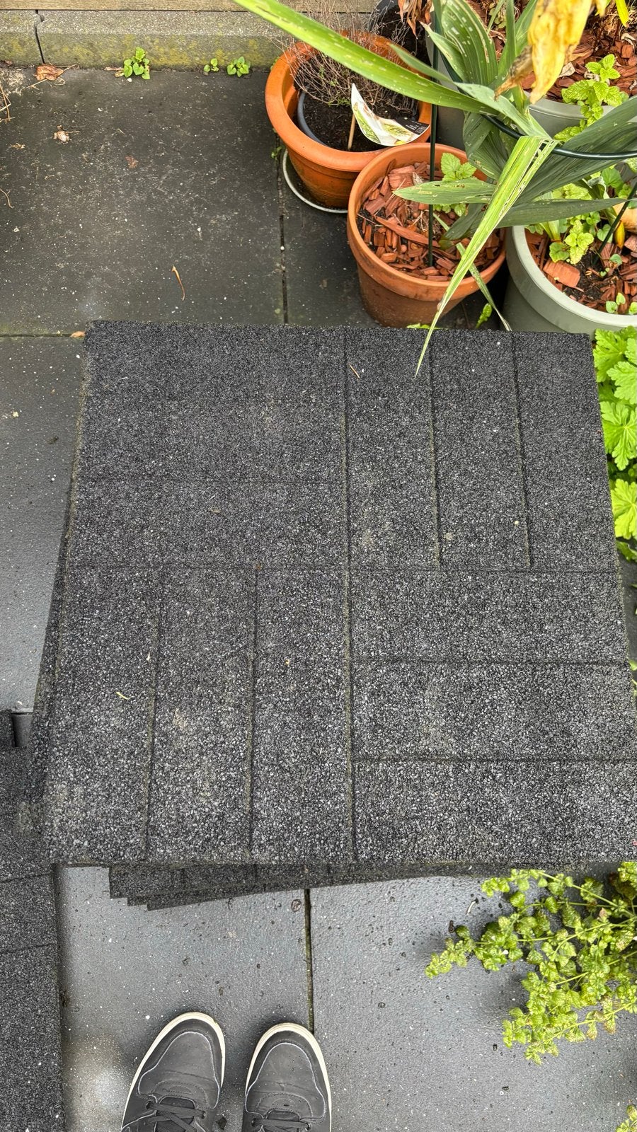 25 Rubberen terrastegels - Zo goed als nieuw, Rubber, Ophalen of Verzenden, Zo goed als nieuw, Minder dan 5 m²