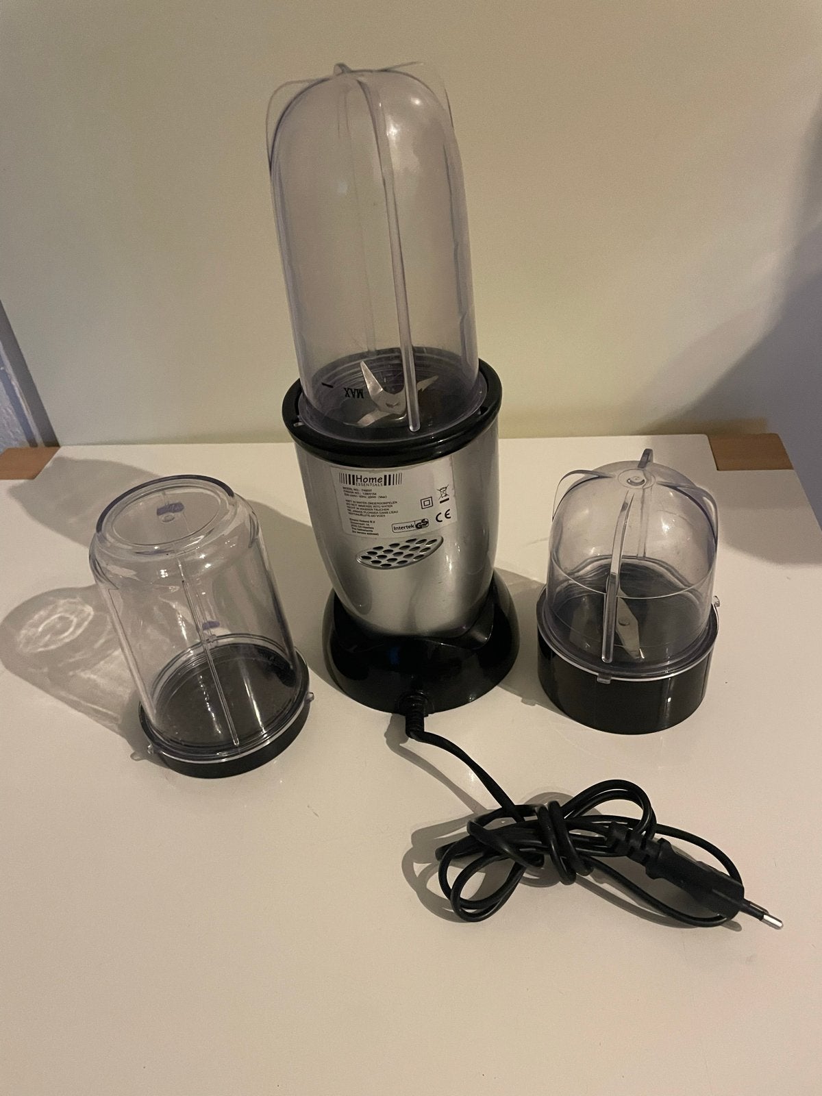 Home Essentials Blender met 2 bekers - 250W, Ophalen of Verzenden, Gebruikt, Blender