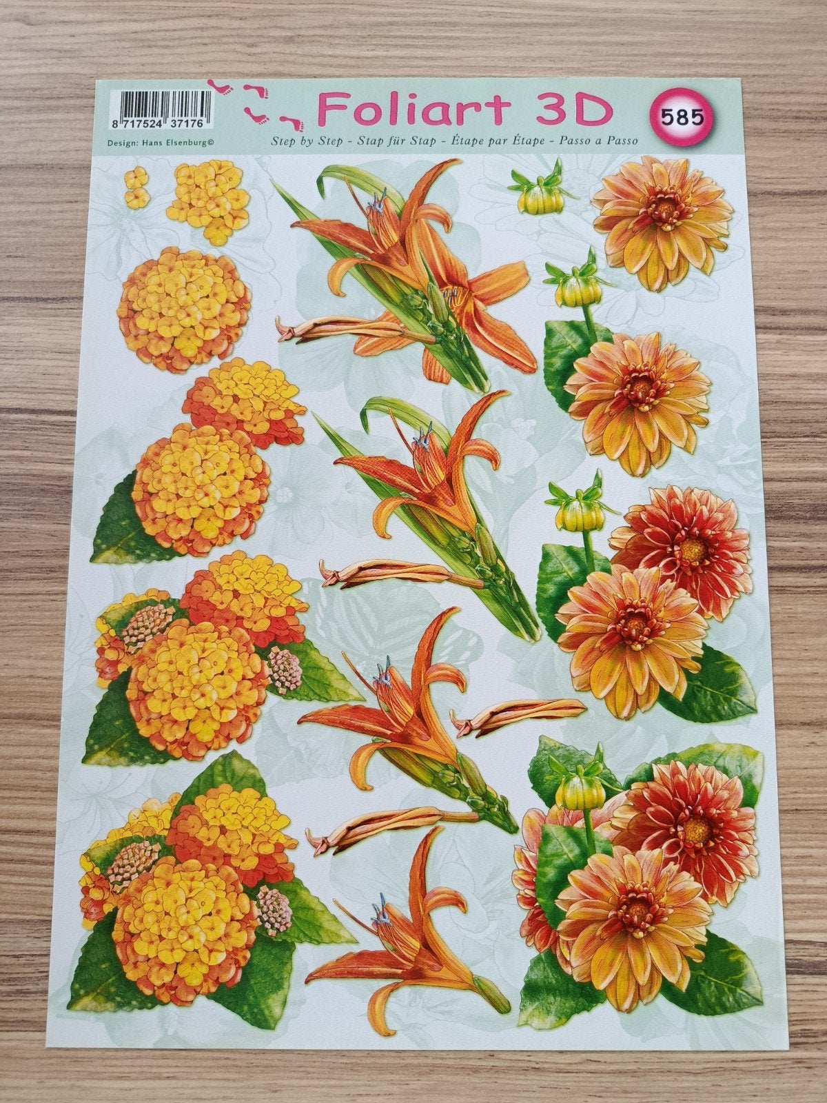 Bloemen Knipvellen,, Hobby en Vrije tijd, Ophalen of Verzenden, Nieuw, Natuur, Knipvel