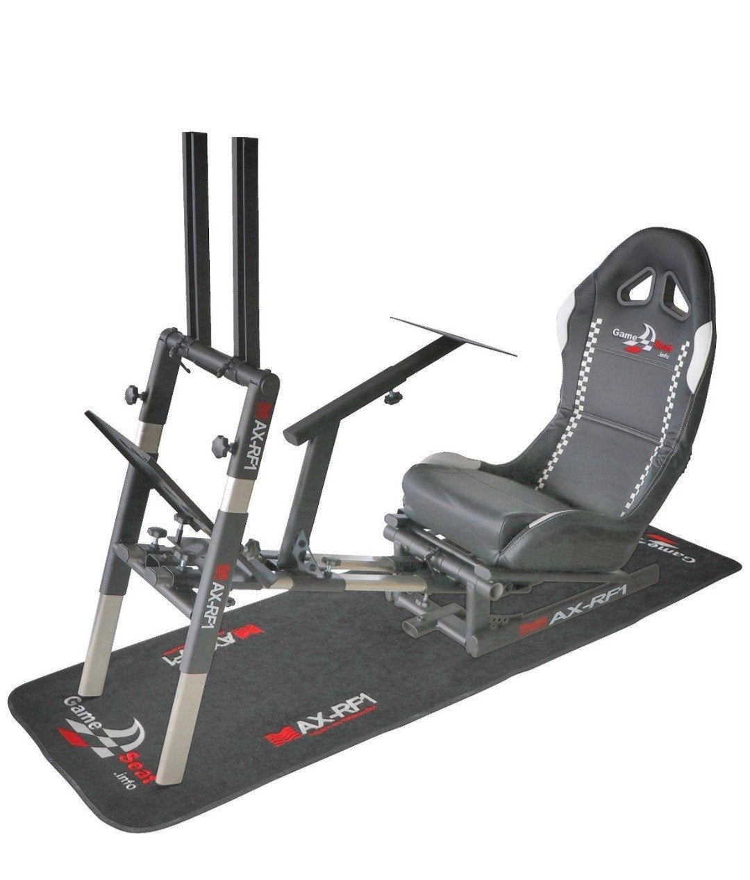 race sim stoel AX-RF1 met ondermat en TV-Steun., Spelcomputers en Games, Ophalen, Overige merken, Gebruikt