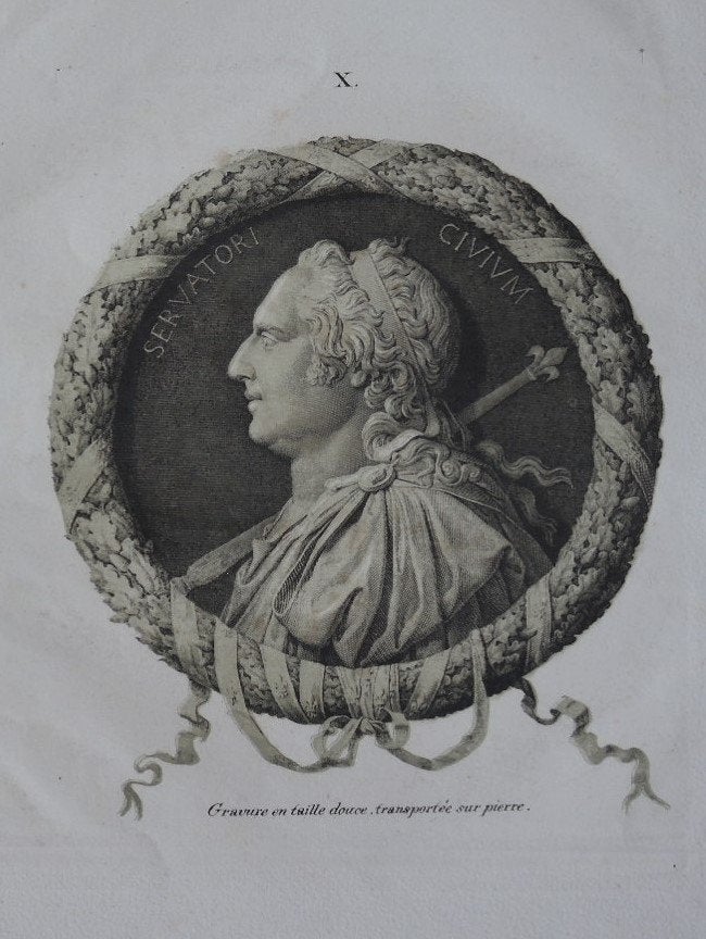 vroeg 19e eeuwse litho / anastatische druk "Sevatori Civivm", Ophalen