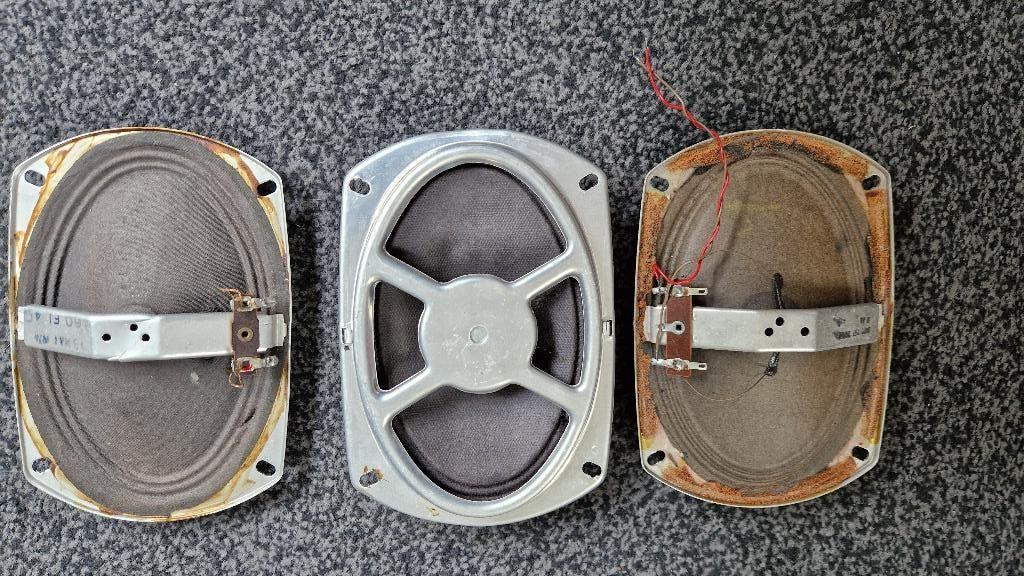 3 PHILIPS speakertjes uit kofferplatenspelers uit '60's, Ophalen of Verzenden