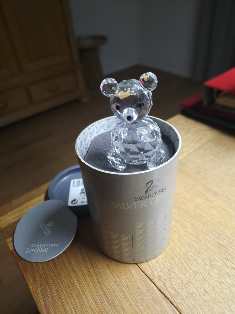 Swarovski. Grote beer in box en met certificaat, Verzamelen, Swarovski, Ophalen of Verzenden, Zo goed als nieuw, Figuurtje