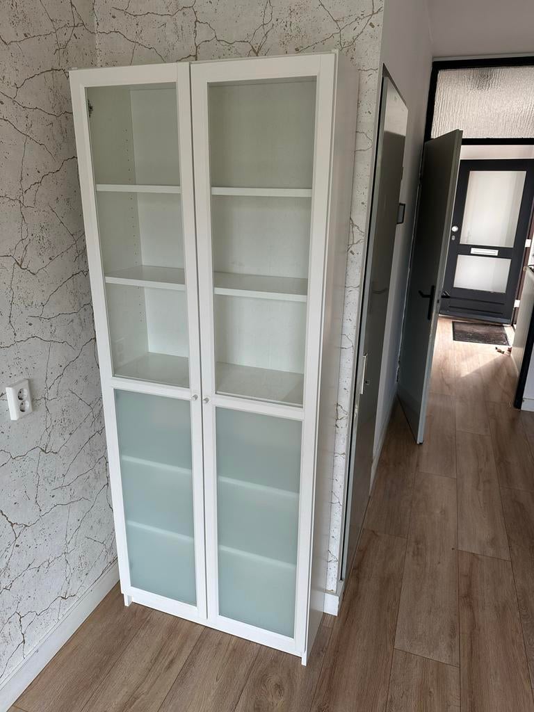 IKEA Billy Boekenkast met glazen deuren, Ophalen, 200 cm of meer, 50 tot 100 cm, Zo goed als nieuw
