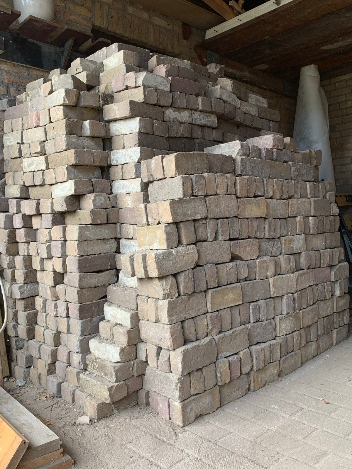 Oude gebakken waaltjes, Ophalen, Gebruikt, 10 m² of meer, Klinkers