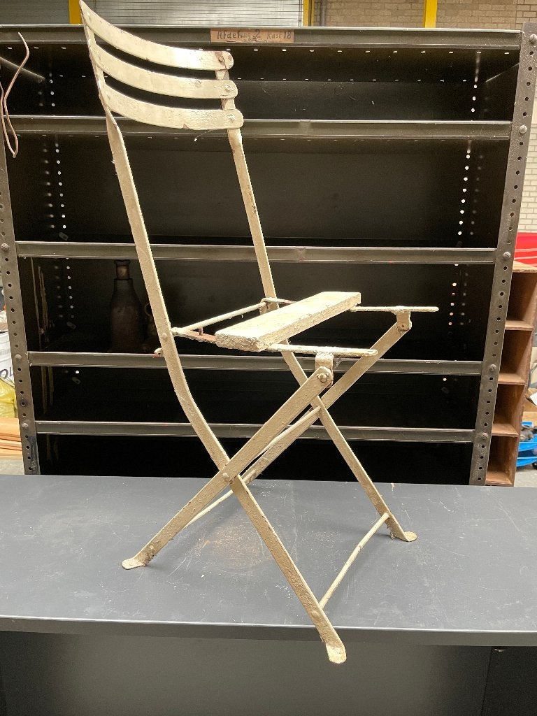 Frans Balkonstoeltje balkon stoeltje Vintage Antiek Brocante, Antiek en Kunst, Ophalen