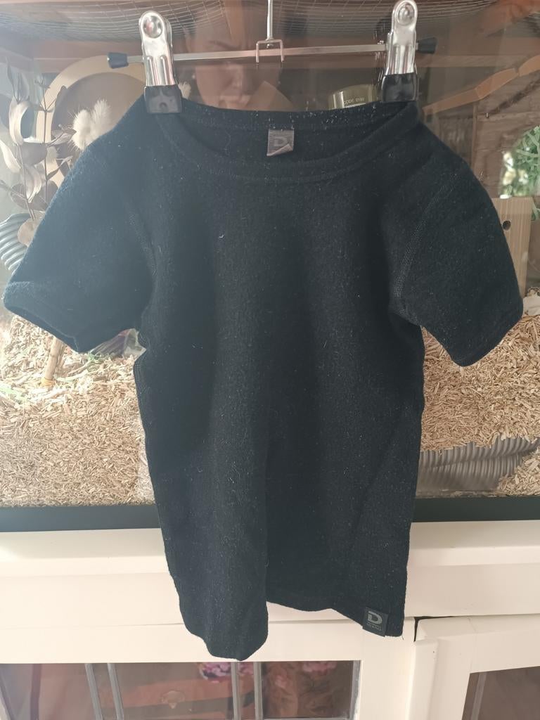 Zwart Dilling wollen T-shirt met korte mouwen, Ophalen of Verzenden, Dilling, Jongen of Meisje, Shirt of Longsleeve