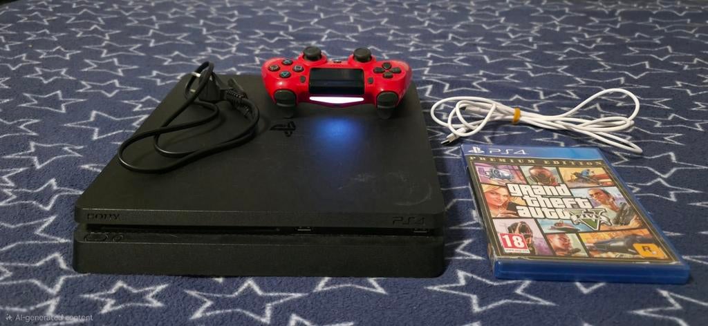 Ps4 Slim (1TB), Ophalen, 1 TB, Met 1 controller, Slim