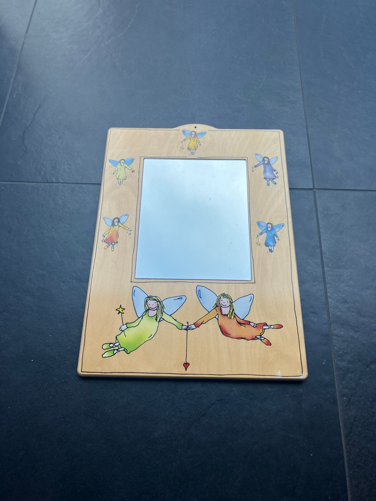 Bibijan spiegel met elfjes - Zo goed als nieuw, Minder dan 50 cm, Ophalen of Verzenden, Zo goed als nieuw, Minder dan 100 cm