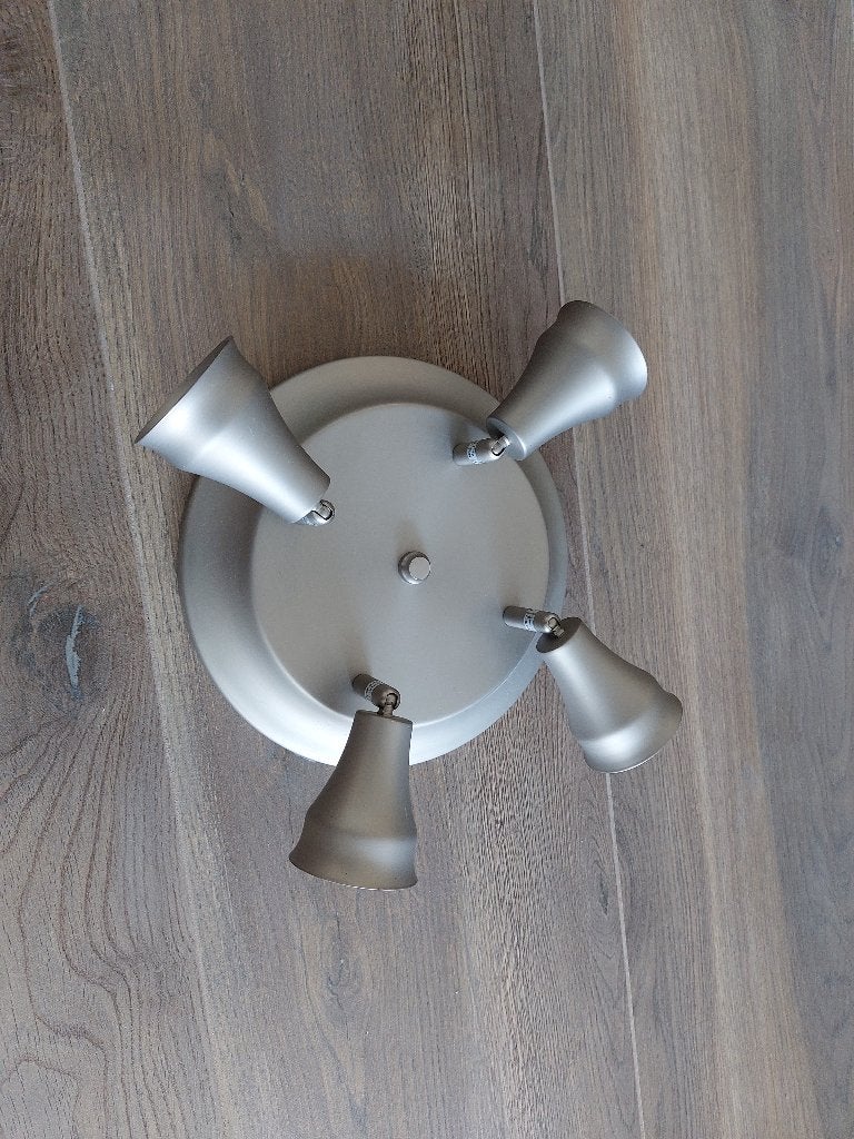 Lamp met 4 spotjes Ikea, Ophalen of Verzenden, Gebruikt, Metaal