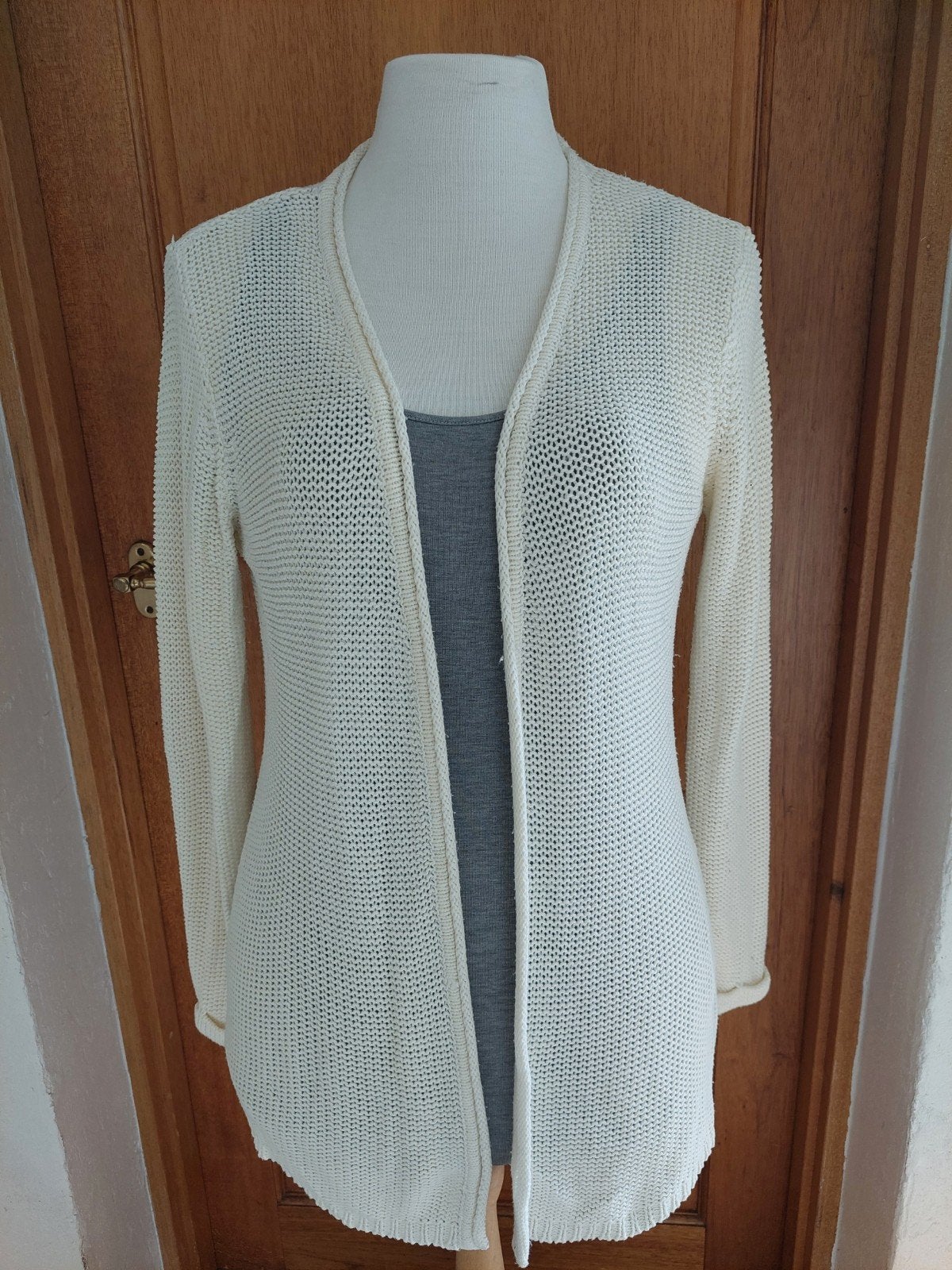 Vest roomwit, Ophalen of Verzenden, Gedragen, Maat 38/40 (M), Wit