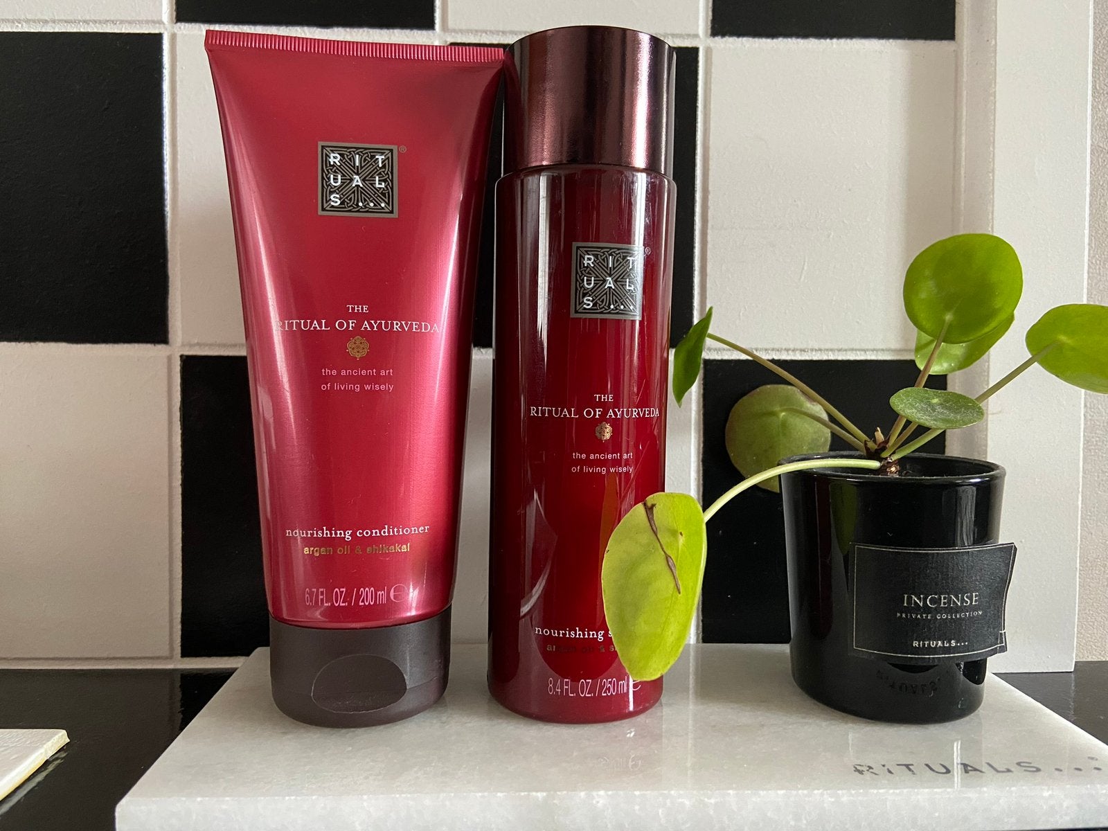 Rituals of ayurveda shampoo /conditioner set, Ophalen of Verzenden, Nieuw, Bad & Douche