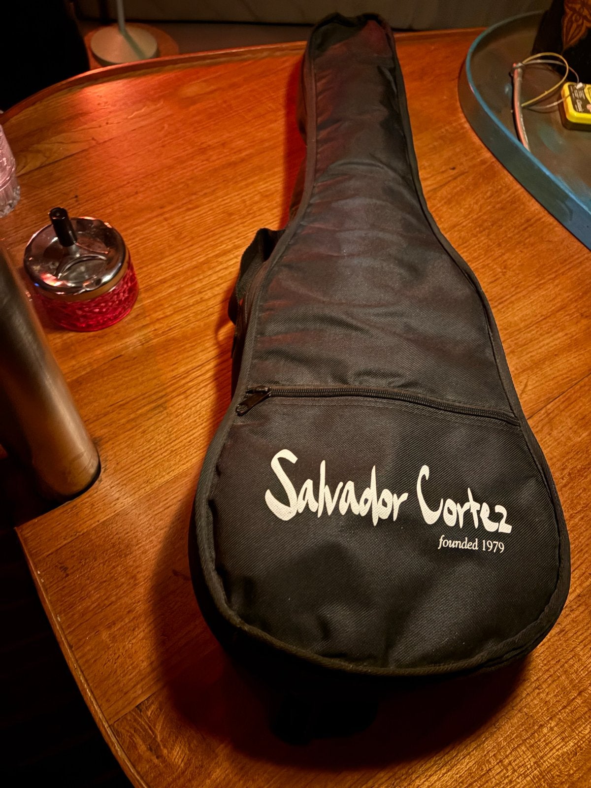 Salvador Cortez TC-460 Klassieke Gitaar met hoes, Muziek en Instrumenten, Ophalen of Verzenden, Zo goed als nieuw, Klassieke of Spaanse gitaar
