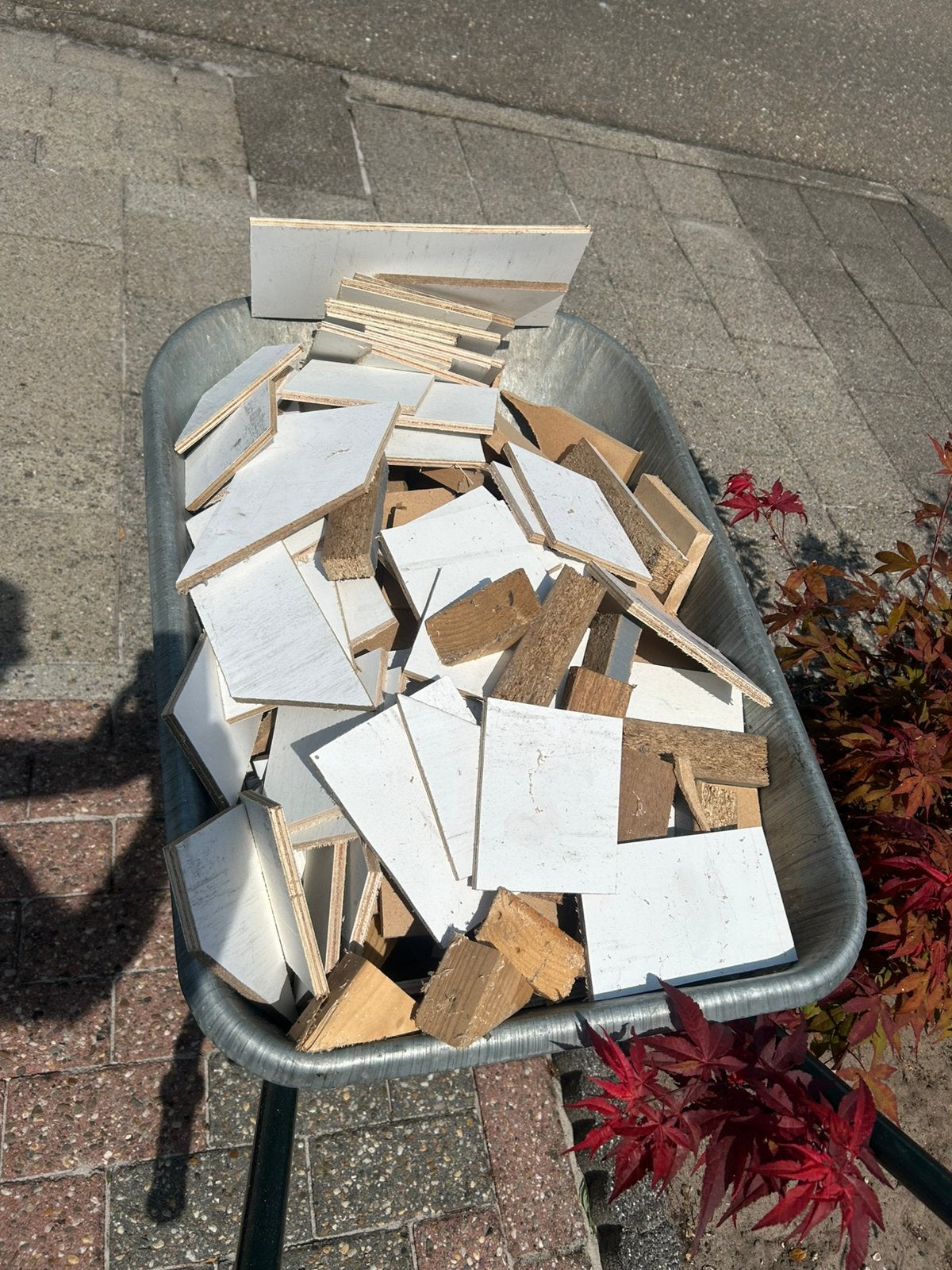 GRATIS hout, Tuin en Terras, Minder dan 3 m³, Ophalen, Overige houtsoorten, Blokken