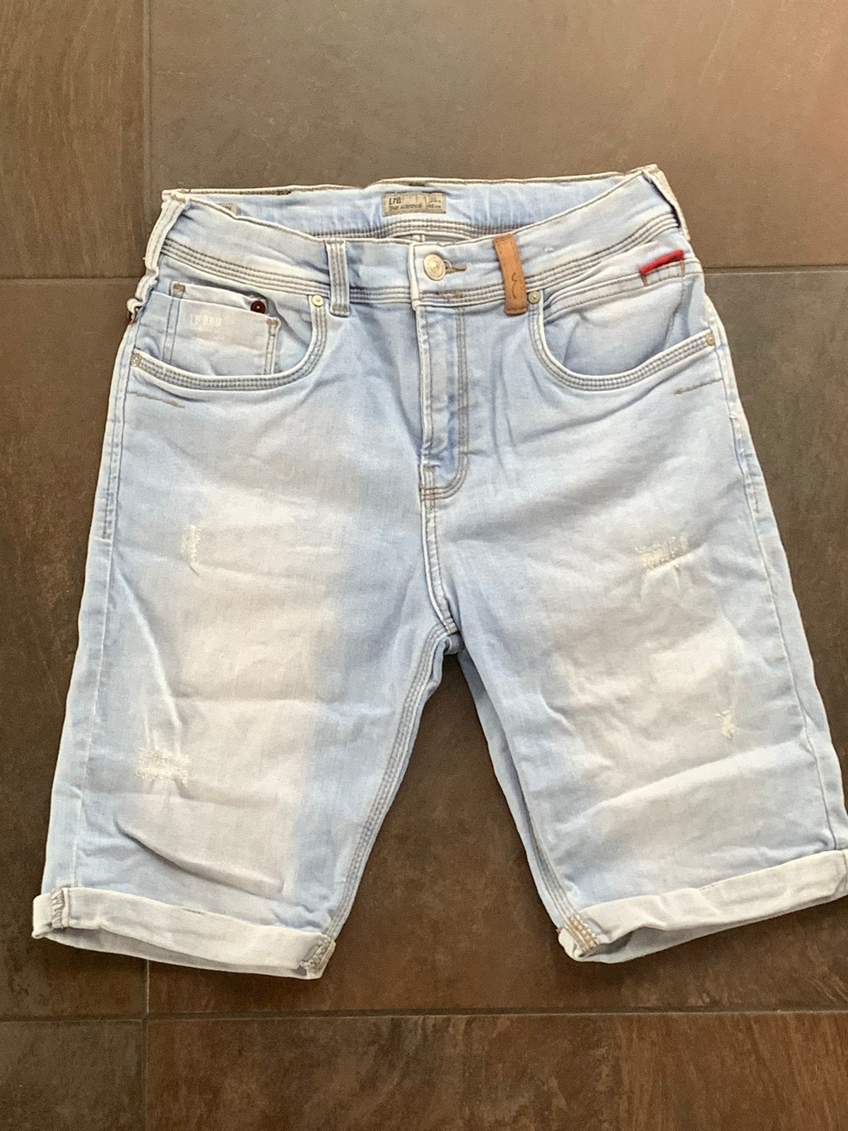 Ltb jongens spijker short maat 152, Ophalen of Verzenden, Zo goed als nieuw, Jongen, Broek