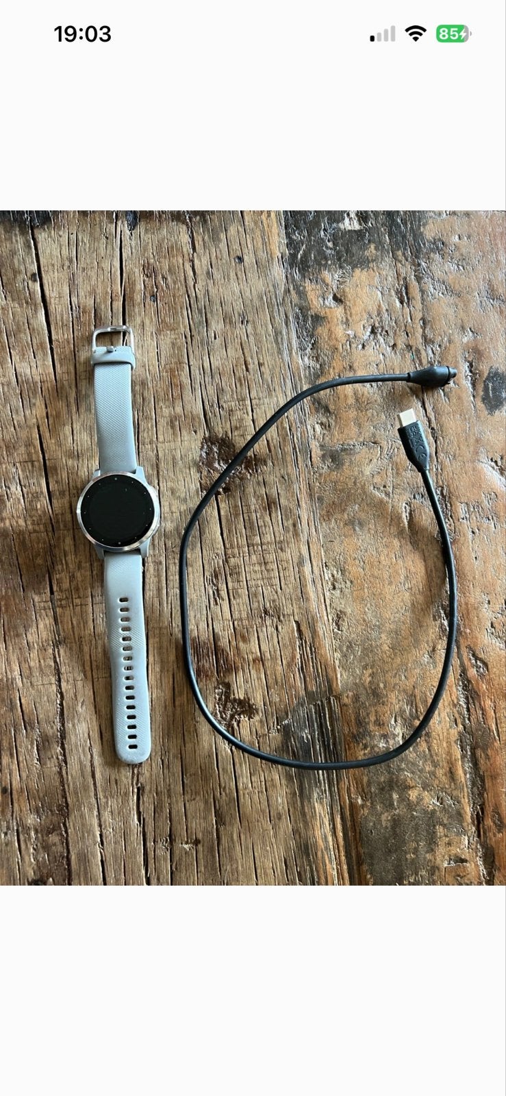 Garmin Vivoactive 4s Smartwatch - Lichtgrijs, Afstand, Ophalen of Verzenden, Zo goed als nieuw, Waterdicht
