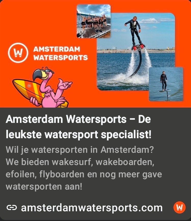 Efoilen of waterskiën met grote korting in Amsterdam, Tickets en Kaartjes, Eén persoon