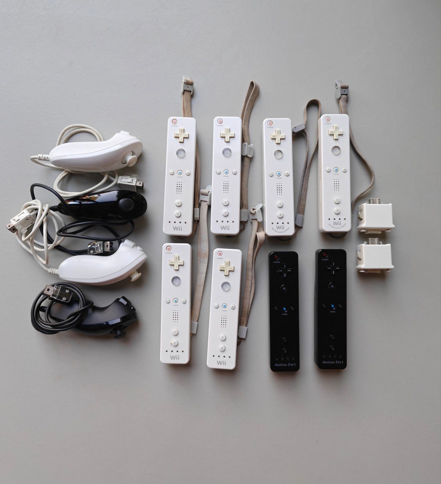 Wii remote controllers - nunchucks - adapters - BODEMPRIJZEN, Spelcomputers en Games, Spelcomputers | Nintendo Consoles | Accessoires