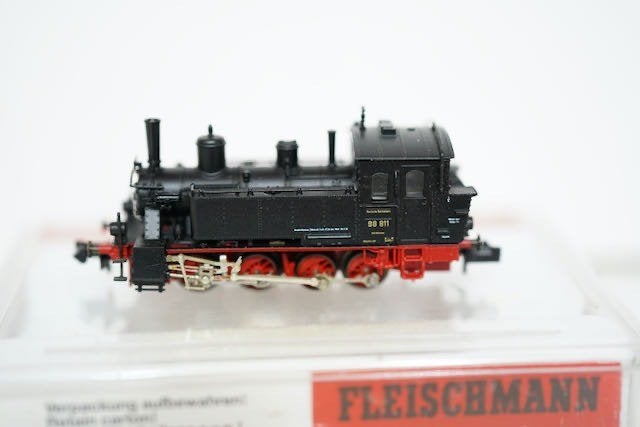 Fleischmann N 7098 Dampflok BR 98 811 DRG., Fleischmann, Ophalen of Verzenden, Zo goed als nieuw, Analoog