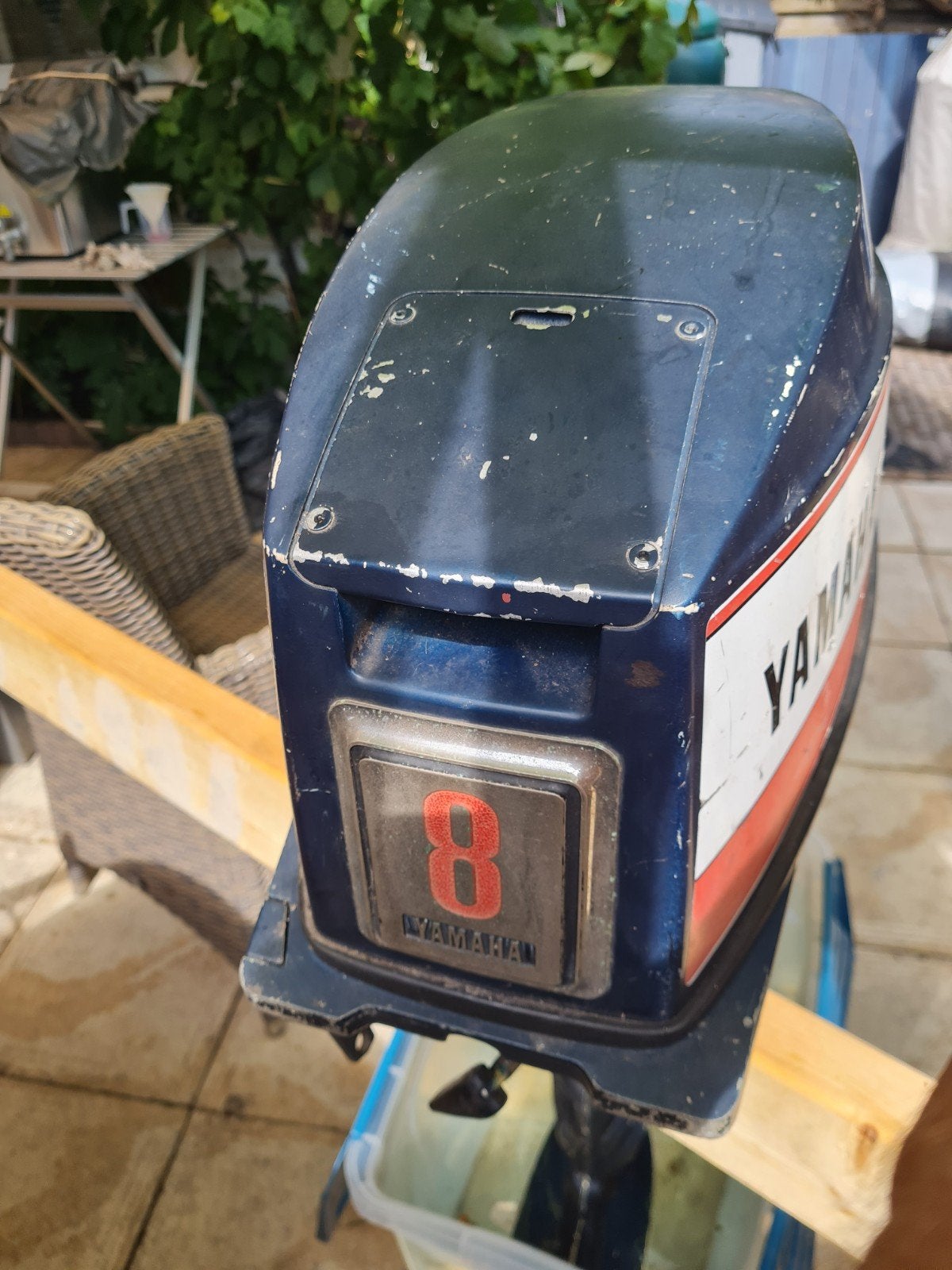 Yamaha 8pk 2-takt langstaart buitenboordmotor, Watersport en Boten, Ophalen, Gebruikt, Benzine, 5 tot 10 pk