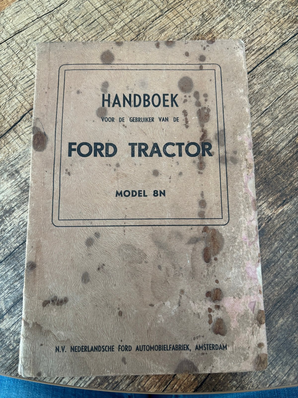 Handleiding Ford Tractor Model 8N - Nederlands, Ophalen of Verzenden, Gelezen, Ford