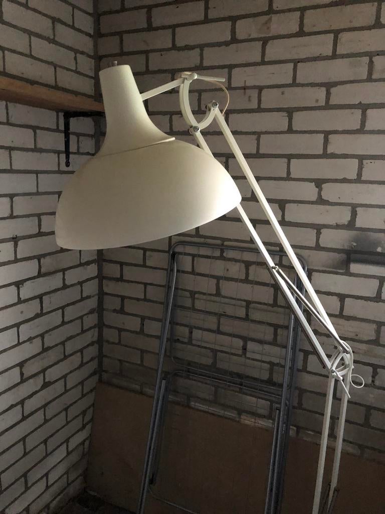 Vloerlamp roomkleurig, Ophalen, Metaal, 150 tot 200 cm, Landelijk