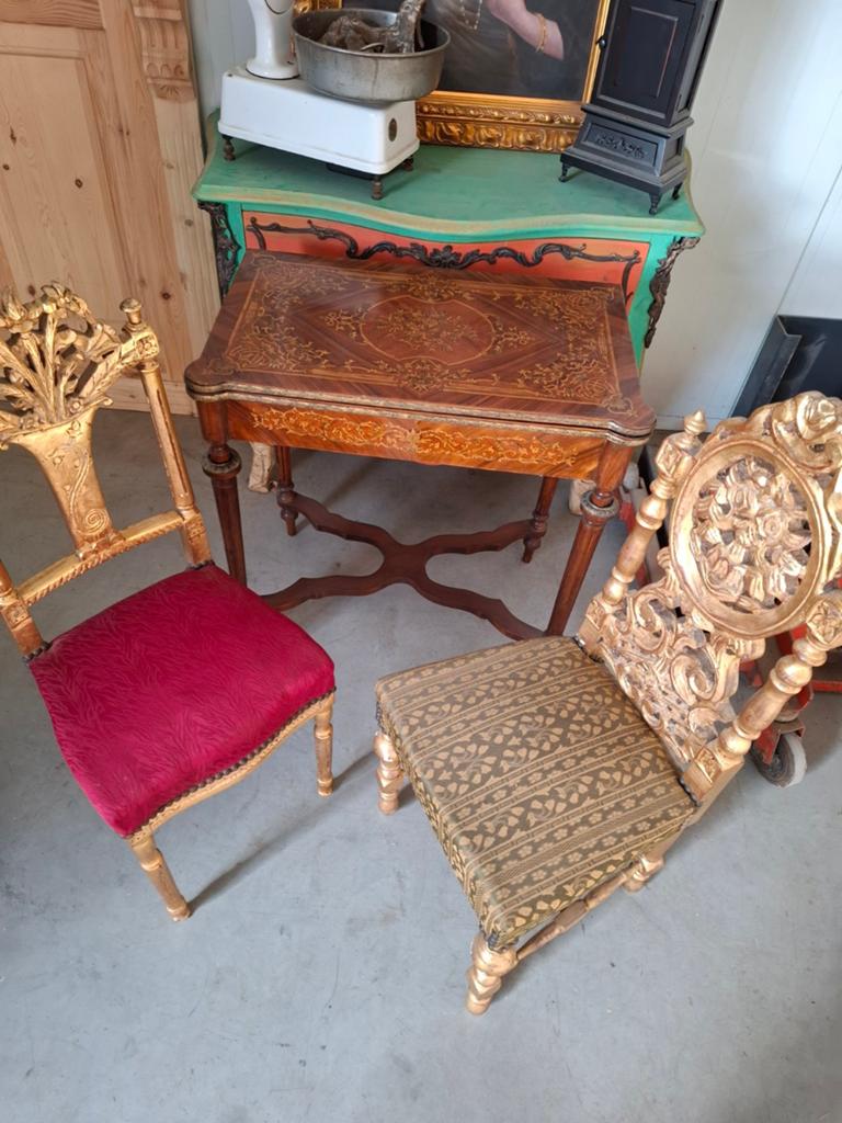2x nieuwe barok stoelen, Ophalen, Zwart