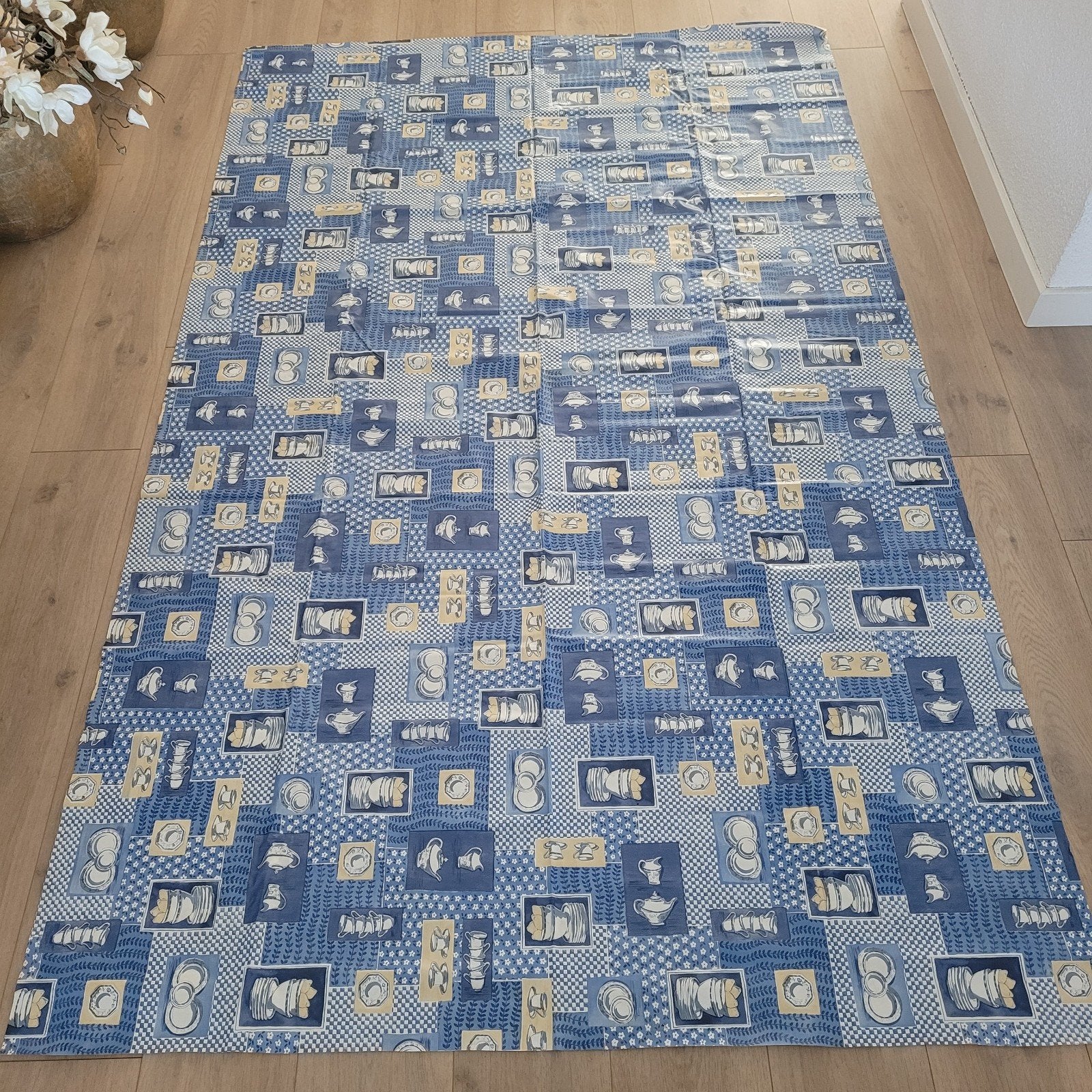 tafelzeil 140x230 blauw, Huis en Inrichting, Tafelkleden, Ophalen of Verzenden, Rechthoek