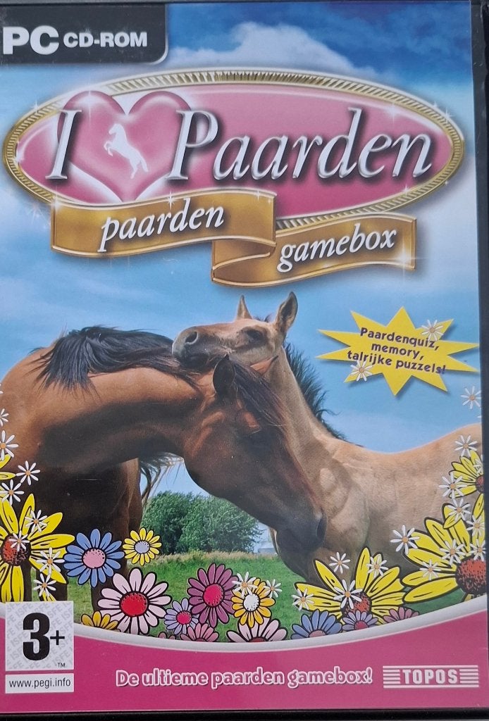 PC CD-ROM: I Paarden Gamebox met 3 spellen