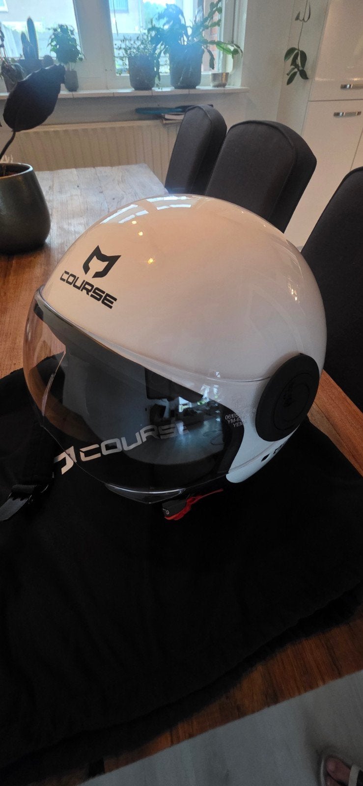Scooter helm wit maat M met opbergzak - Zo goed als nieuw, Ophalen of Verzenden, Zo goed als nieuw, Medium