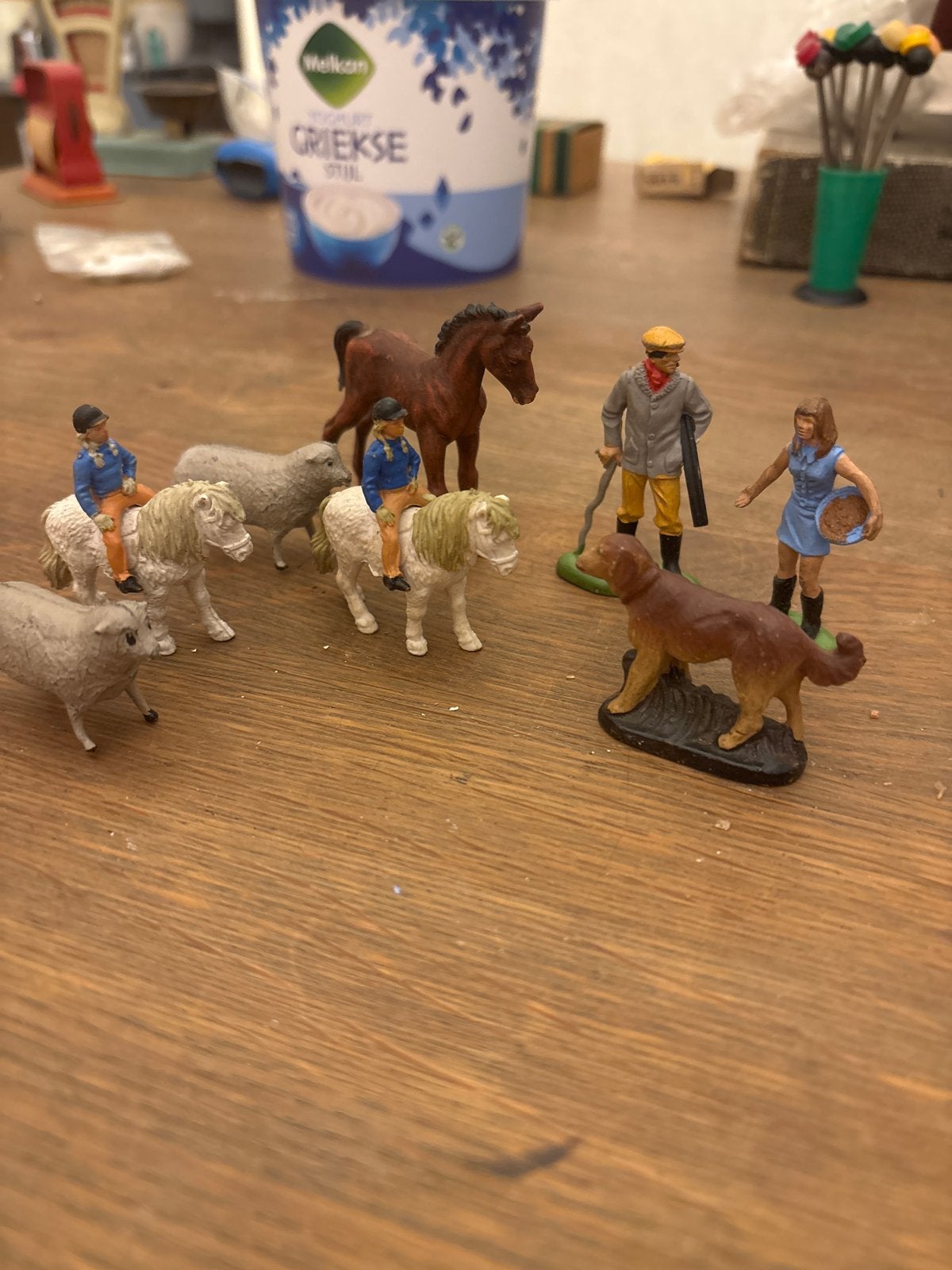 Boerderij Speelfiguren Set: Paarden, Schapen, Herder & Meer, Ophalen of Verzenden