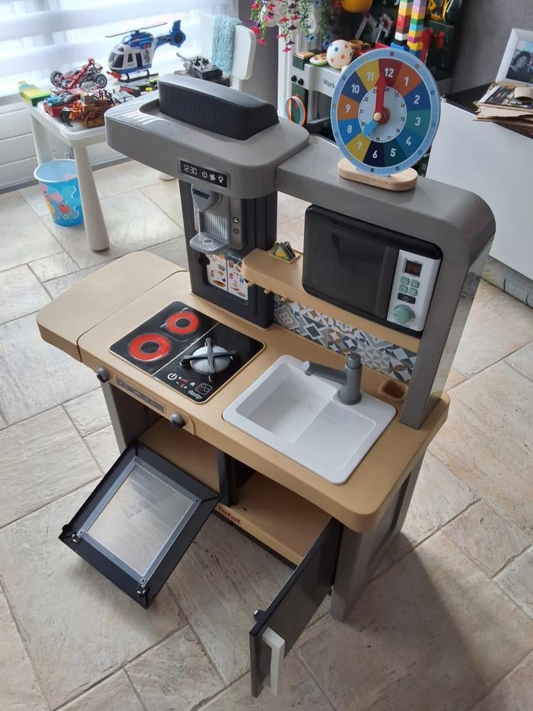 Smoby Tefal Keuken met Magnetron & Accessoires, Ophalen, Zo goed als nieuw, Kunststof, Speelkeuken