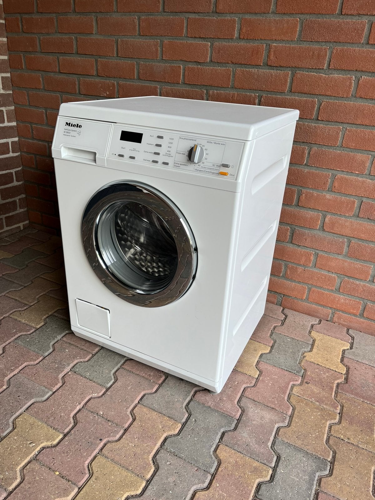 Te koop Miele Wasautomaat W5903WPS A+++, Witgoed en Apparatuur, Ophalen, Gebruikt, Energieklasse A of zuiniger, Voorlader