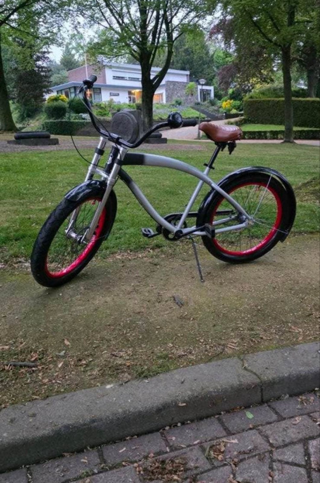 Unieke Custom Cruiser Fiets - Opvallend Design!, Terugtraprem, Gebruikt, Minder dan 49 cm, Ophalen