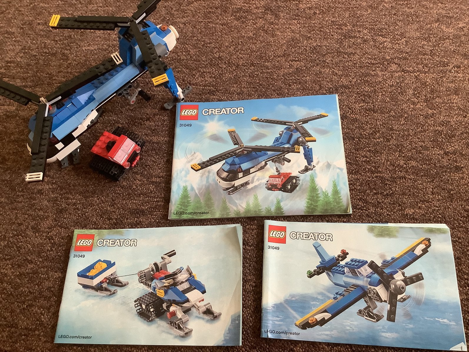 31049 Lego Creator helicopter, Lego, Compleet, Ophalen of Verzenden, Zo goed als nieuw