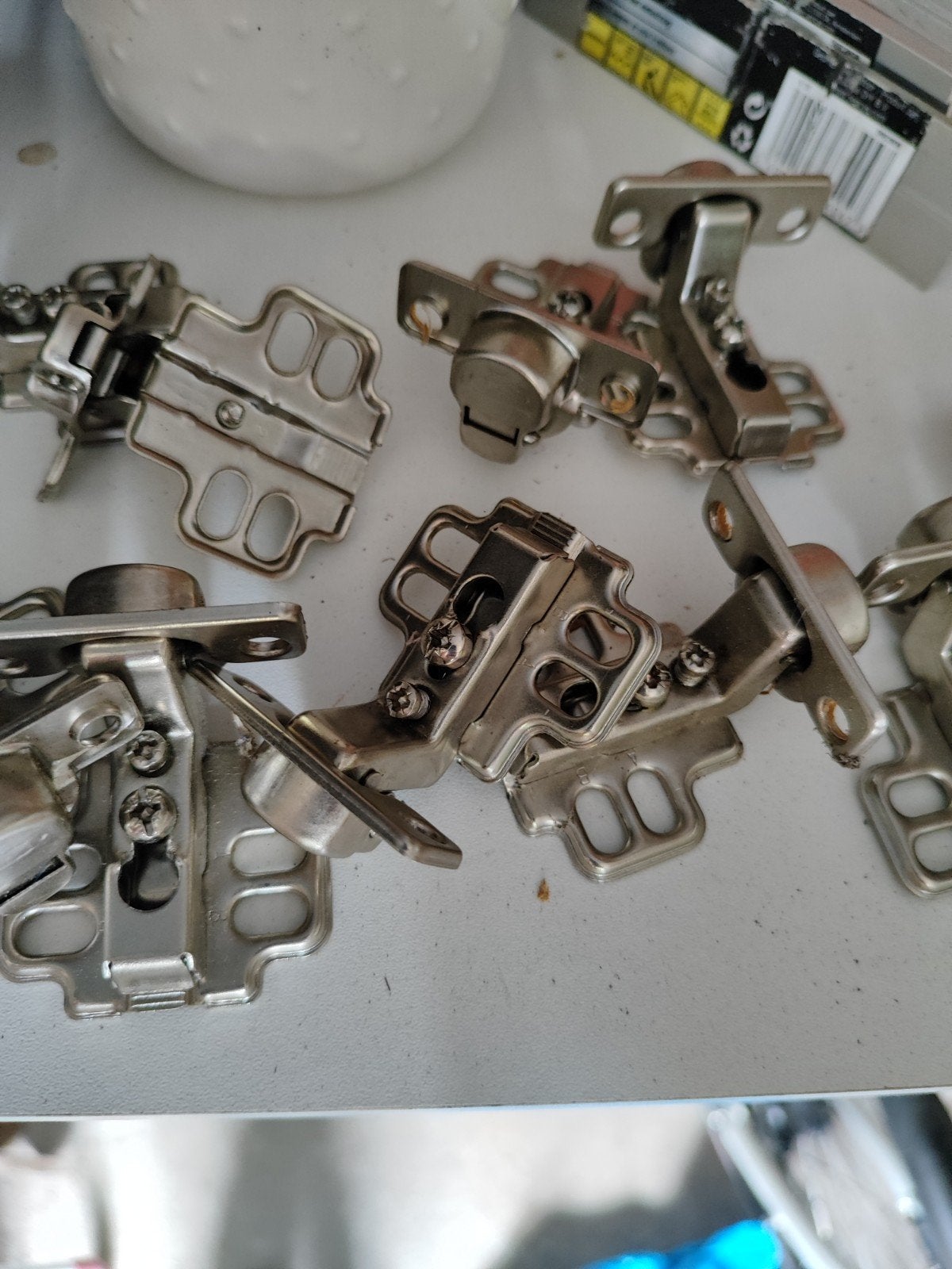 10x Scharnieren voor Ikea Kast - Gebruikt, Ophalen, Gebruikt, IJzer, Scharnier