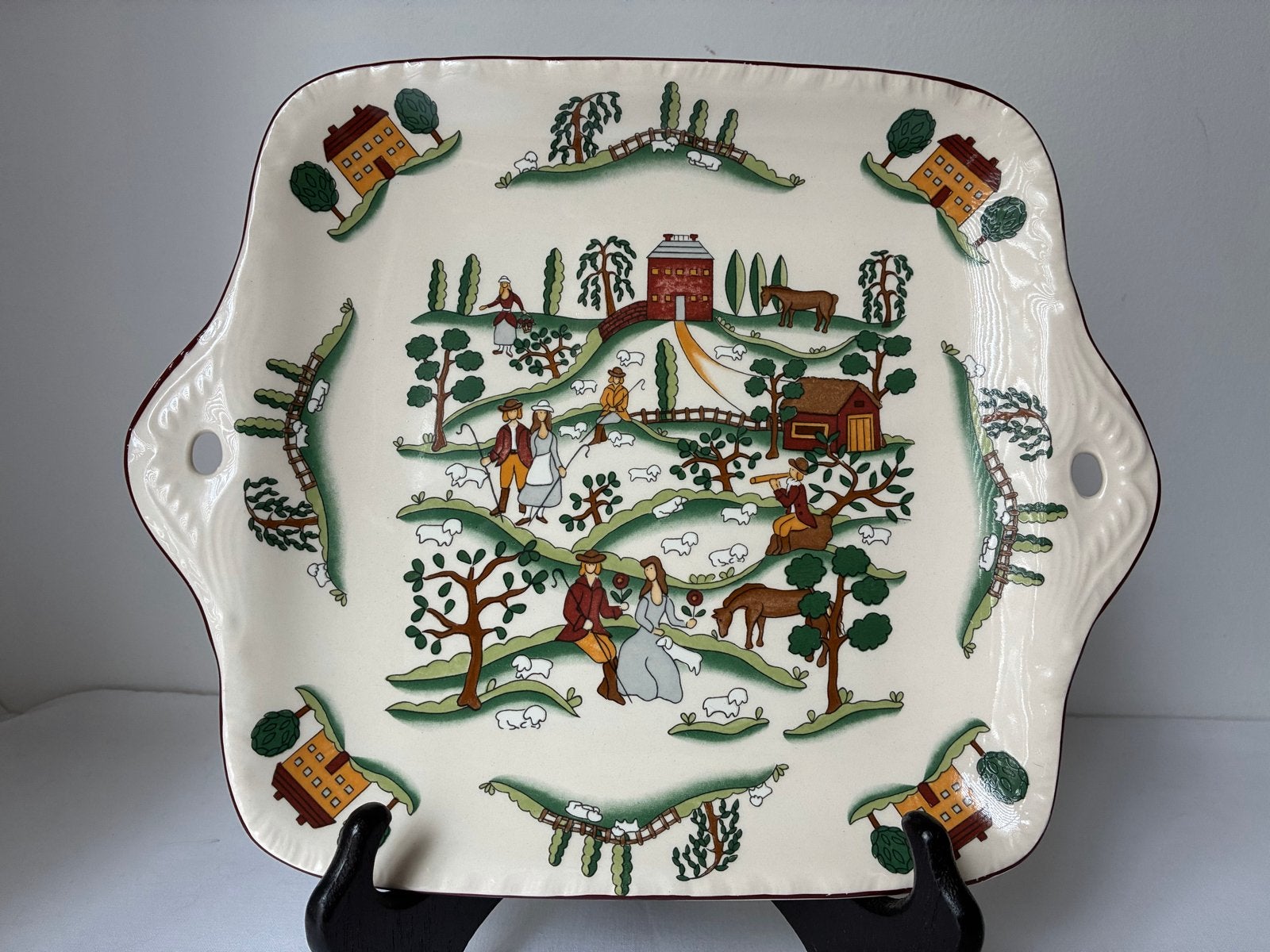 Mason's Ironstone Country Lane Serveerschaal, Antiek en Kunst, Ophalen of Verzenden