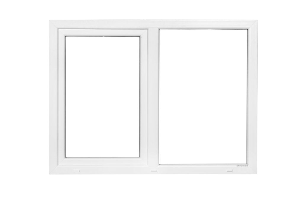 Kunststof Kozijn Vast Draaikiep  B150 H110cm Wit, Niet ingevuld, Kunststof, Raamkozijn, Niet ingevuld